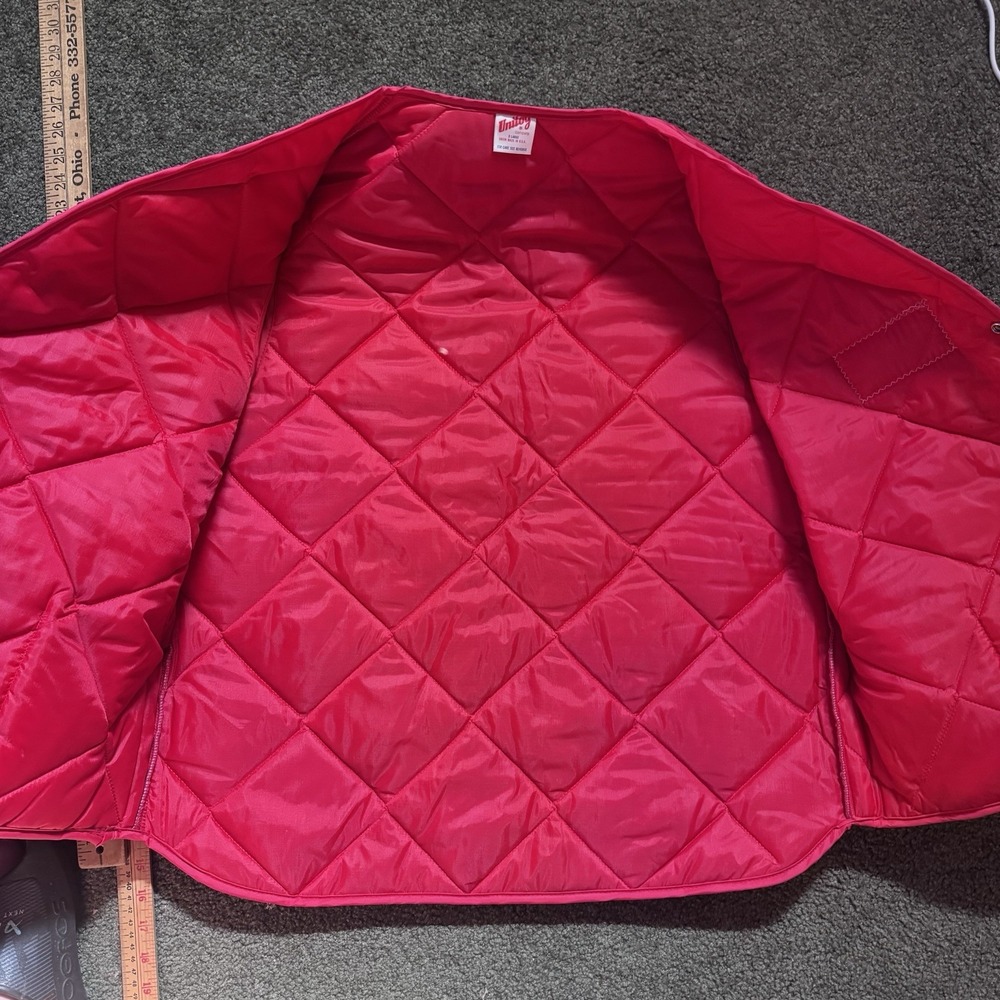 Vintage Massey Ferguson MF Unitog Red Quilted Vest XL Union Made USA - Picture 5 of 6